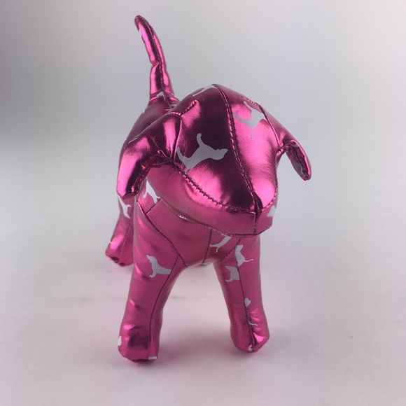 PINK Victoria's Secret Accessories - Victorias Secret Metallic Pink Mini Dog